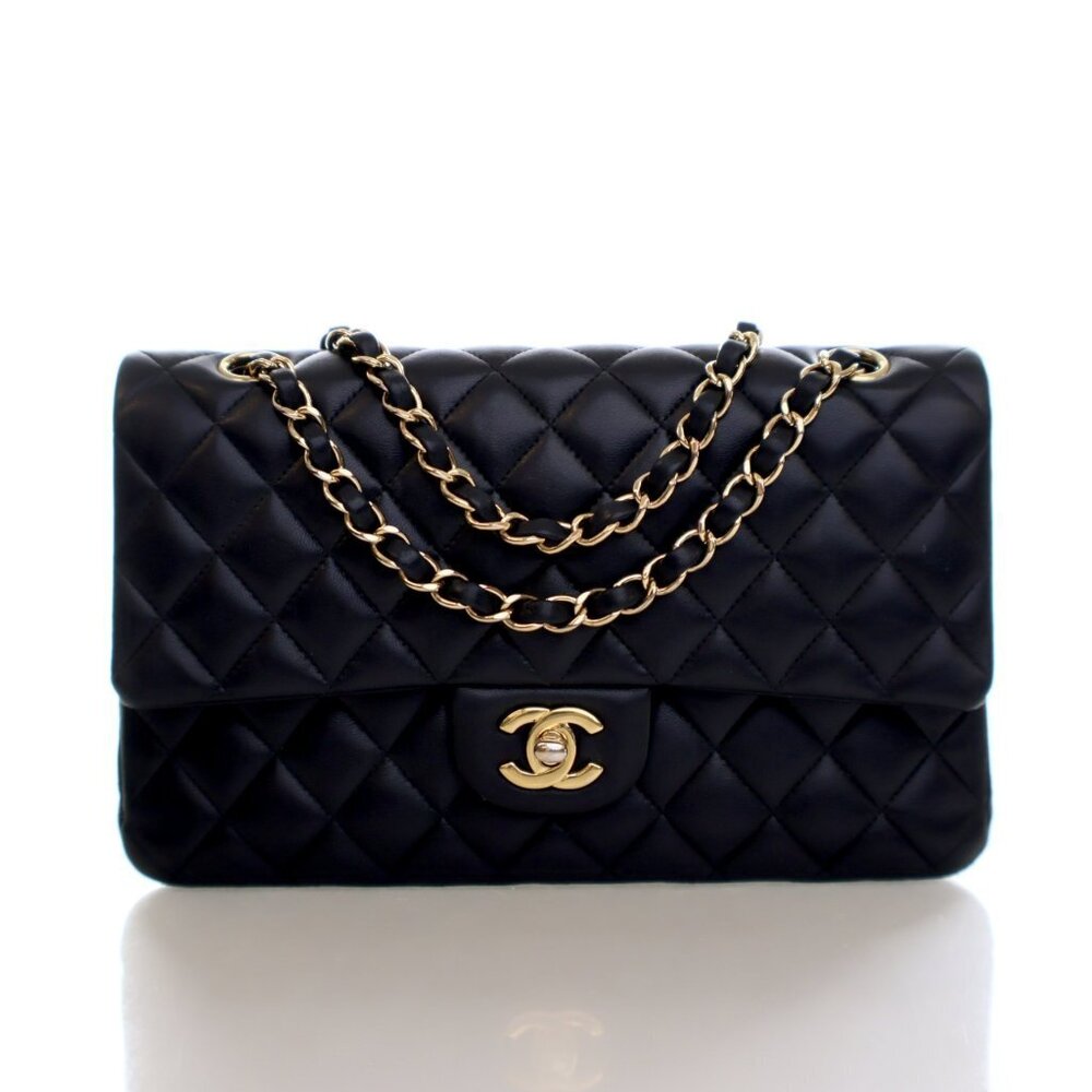 Chanel Medium Lambskin Classic Double Flap Bag